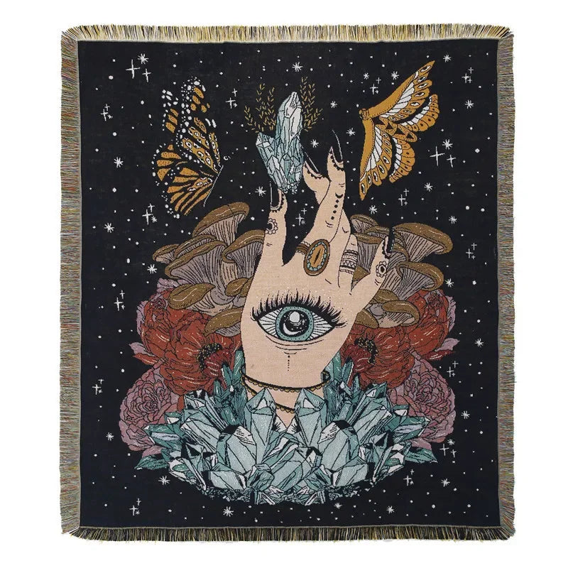 DecorBites™ Bohemian Outdoor Blanket - Luxury Tapestry Rug for Camping, Picnics, and Home Decor
