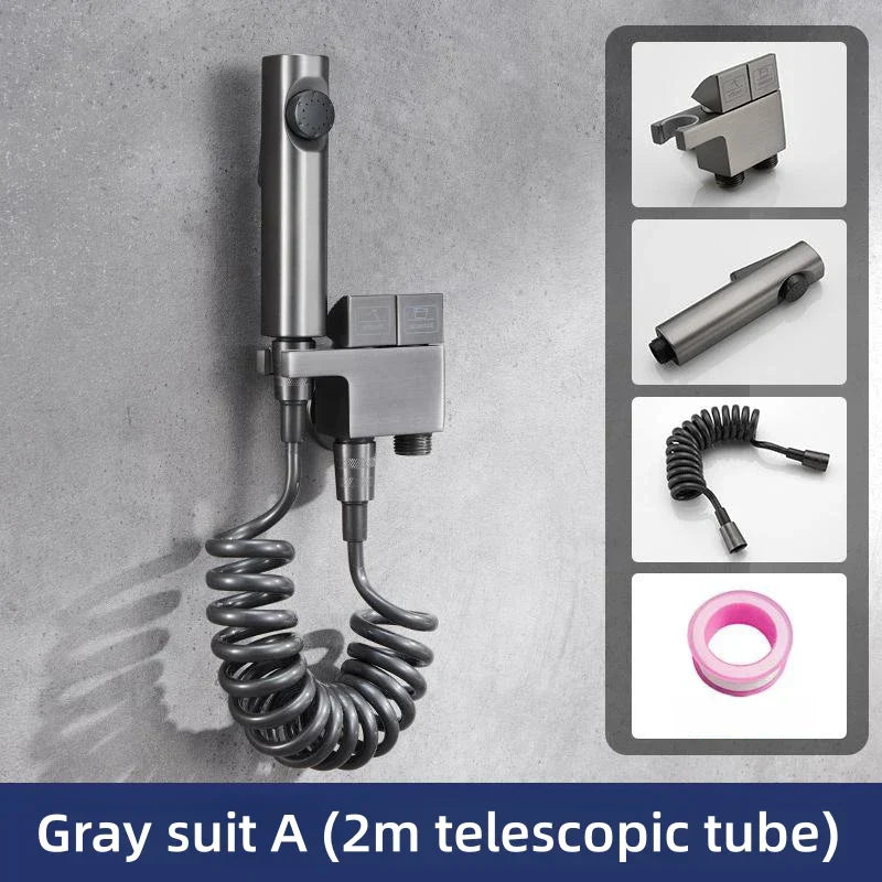 DecorBites™ Copper Bidet Spray Gun Set for Hygienic Bathroom Cleaning