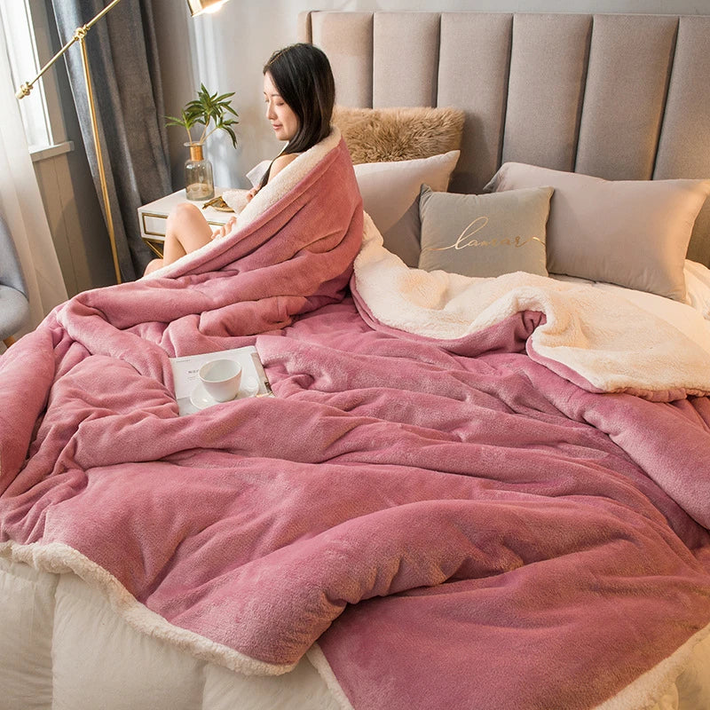 DecorBites™ Cozy Dual Use Flannel Duvet Cover - Autumn Winter Warmth Blanket Quilt