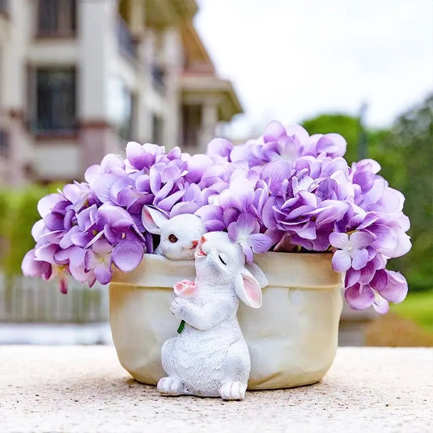 DecorBites™ Bunny Succulent Planter Pot for Garden and Patio Decor