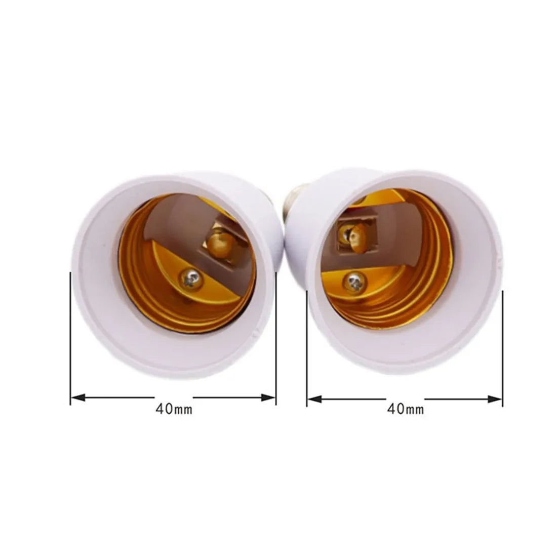 DecorBites™ 4pcs E14 to E26 E27 Adapter Converter for Chandelier Socket