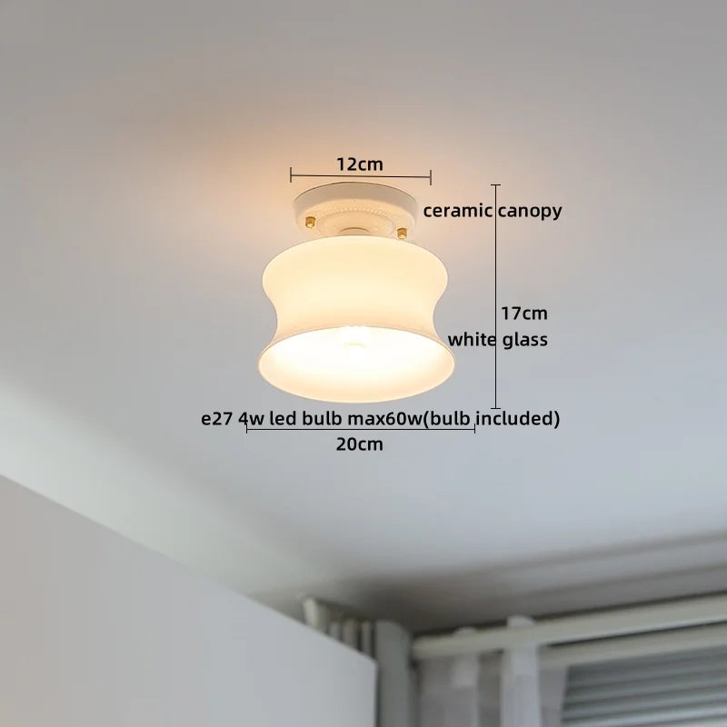 DecorBites™ Ceramic LED Ceiling Light for Modern Home Decor & Lighting