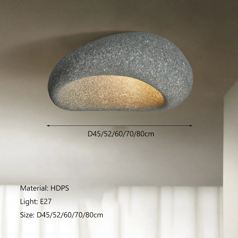 DecorBites™ Cream Ceiling Chandelier Nordic Minimalist Wabi Sabi Style Bedroom Coffee Room Lights Fixtures