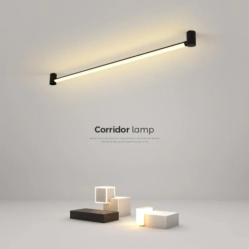 DecorBites™ Black Bar Linear Wall Light for Living and Dining Room Lighting