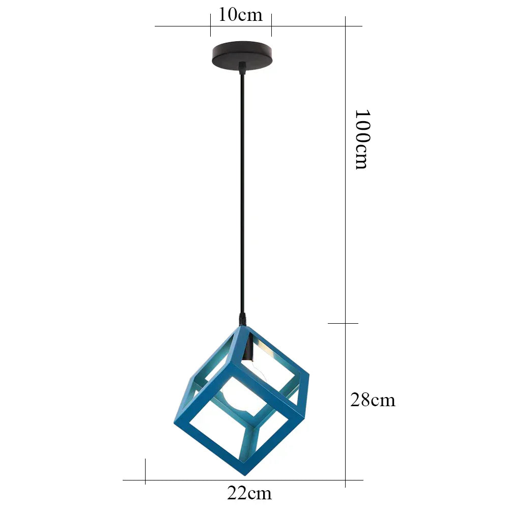 DecorBites™ Blue Nordic Pendant Lights E27 Modern Hanging Lamps for Living Dining Kitchen