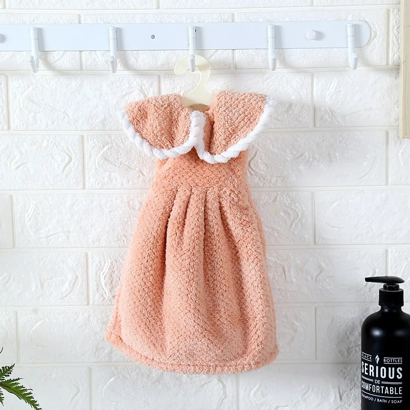 DecorBites™ Kids Microfiber Coral Velvet Hand Towels - Cute & Quick-dry for Children
