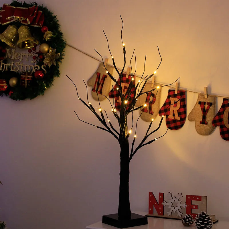 DecorBites™ LED Starry Tree Table Lamp with Touch Switch - 36/108 LEDs, Fairy Night Light