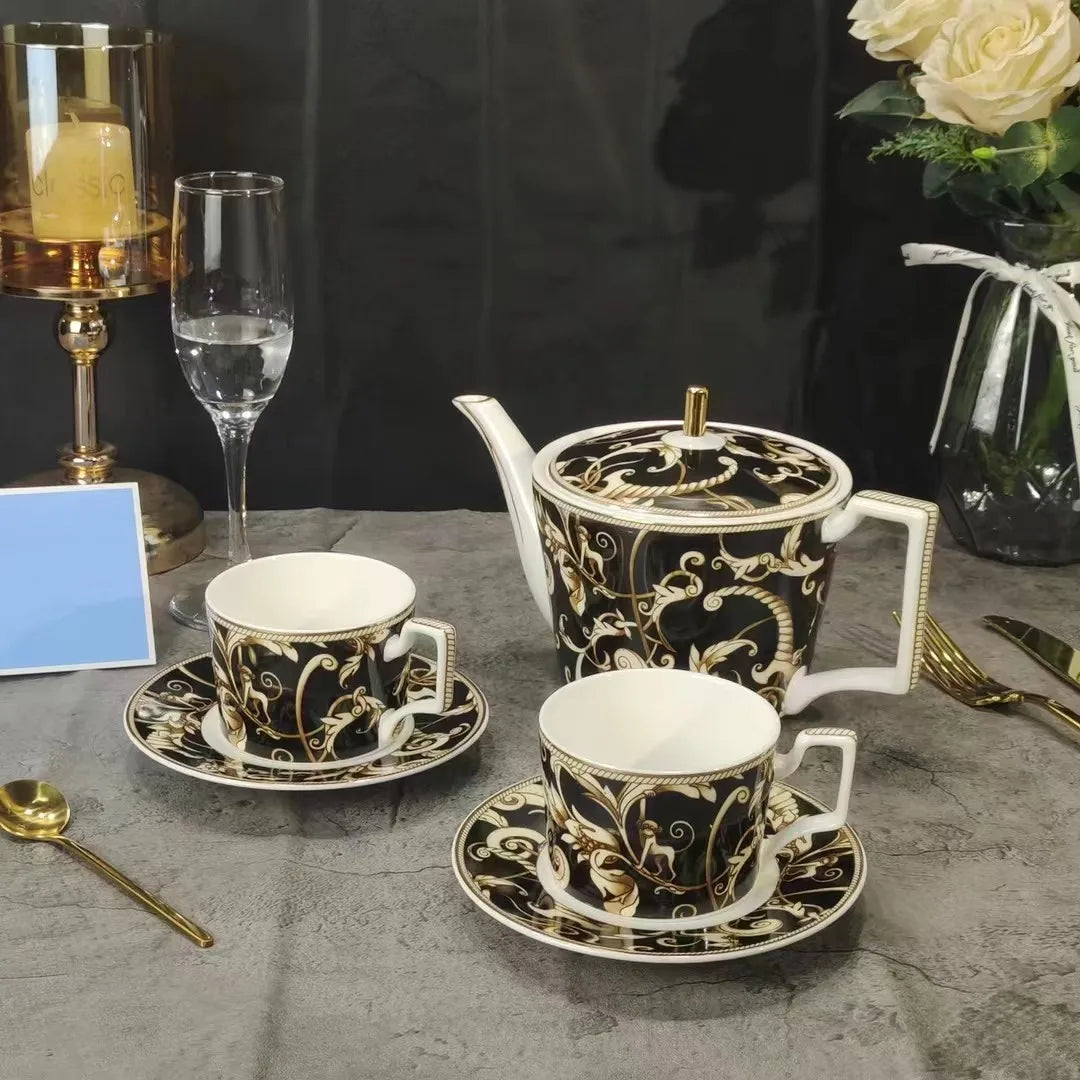 DecorBites™ Black Unicorn Series Kitchenware & Tableware Set