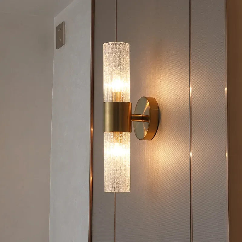 DecorBites™ Crystal LED Wall Lamp for Bedroom Living Room Indoor Lighting