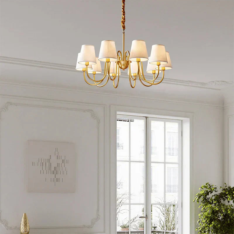 DecorBites™ Copper American Chandelier: Modern Luxury for Living Room, Bedroom, and Restaurant
