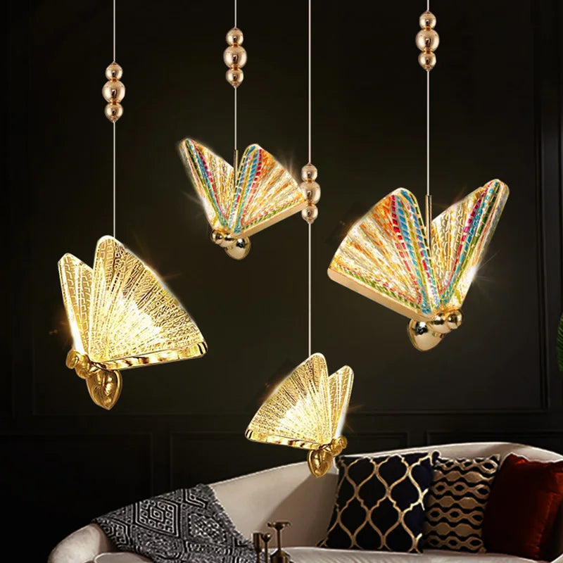 DecorBites™ Butterfly Pendant Lights Chandelier for Indoor Living, Dining, and Kitchen Lighting