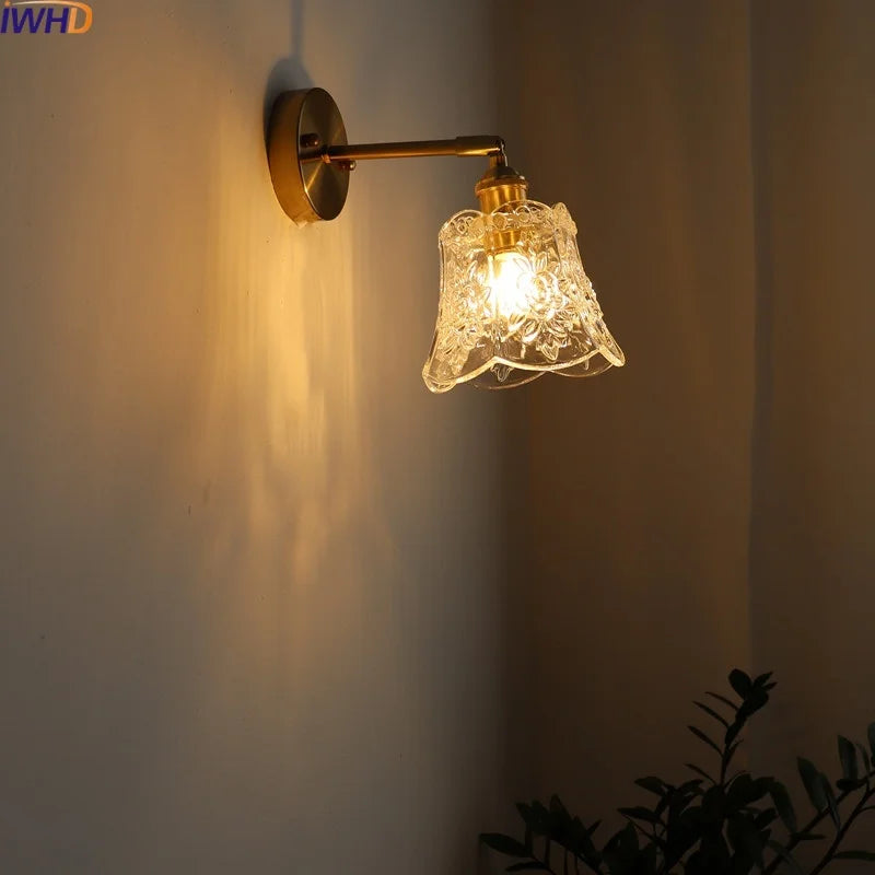 DecorBites™ LED Glass Wall Lights Modern Decor for Bedroom Living Room Bar Balcony.