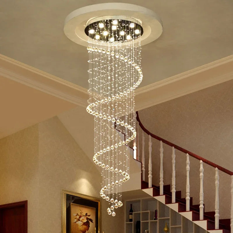 DecorBites™ Crystal LED Ceiling Chandelier: Elegant Lighting for Bedroom Living Room Corridor