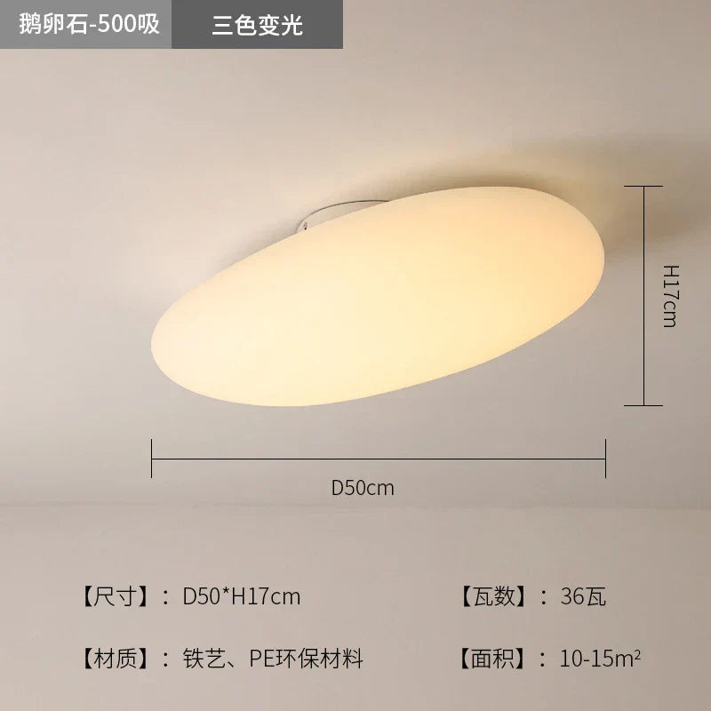 DecorBites™ LED Pebble Pendant Light: Stylish White Chandelier for Living Room, Bedroom, and Restaurant Décor.
