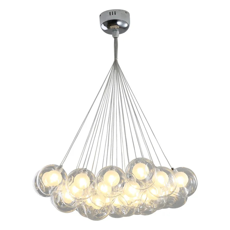 DecorBites™ Glass Ball Bubble Chandelier for Modern Living Room, Bedroom, Dining Table, Clothing Store