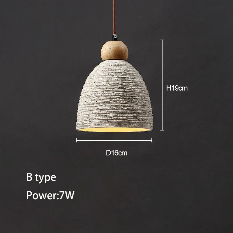 DecorBites™ Concrete High Pendant Chandelier for Bedroom, Restaurant, and Bar