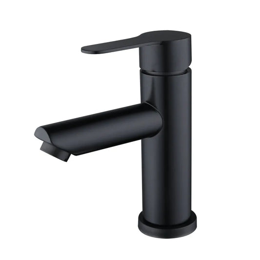 DecorBites™ Black Stainless Steel Bathroom Faucet Basin Mixer for Hot and Cold Water