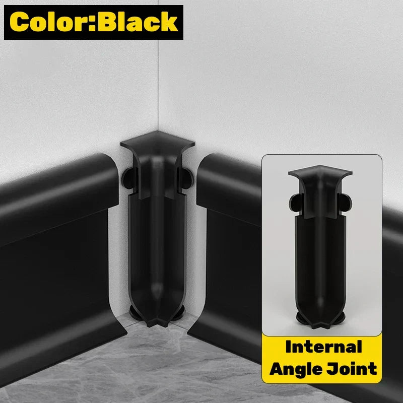 DecorBites™ LED Skirting Line Aluminum Profiles Baseboard Corner Wall Decor - Stair Bar Strip Light