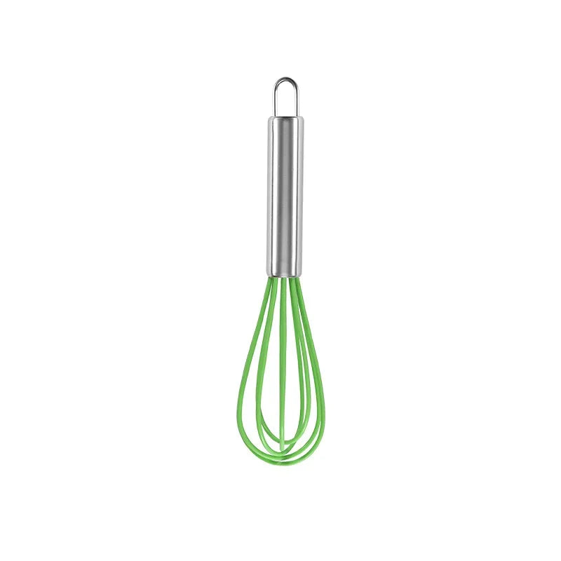 DecorBites™ 8-Inch Stainless Steel Silicone Whisk Mixer for Baking & Cooking