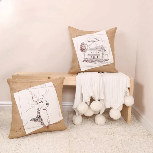DecorBites™ Embroidered Fashion Pillow Cover