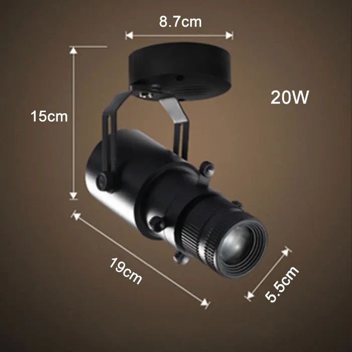 DecorBites™ Adjustable LED Track Spotlights for Art Gallery Church Museum, Square Shape