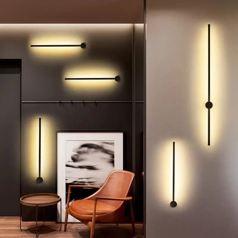 DecorBites™ Creative Staircase Wall Lights: LED Strip Wall Lamp for Living Room