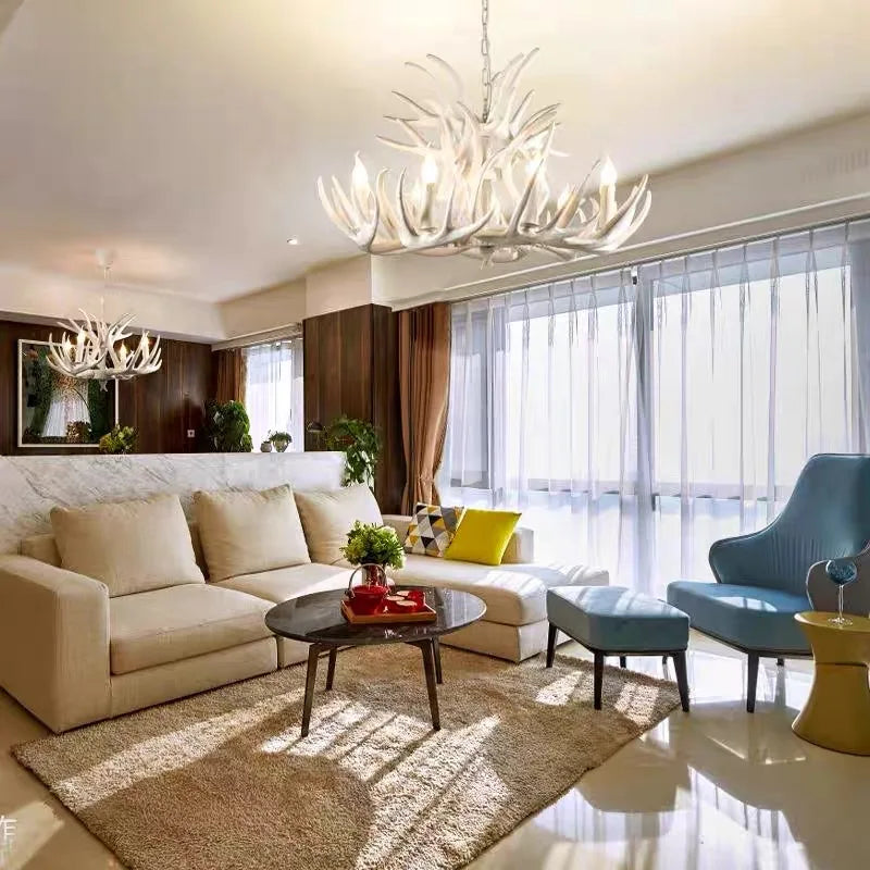 DecorBites™ Antler Pendant Chandelier for Home Decor and Lighting Fixtures