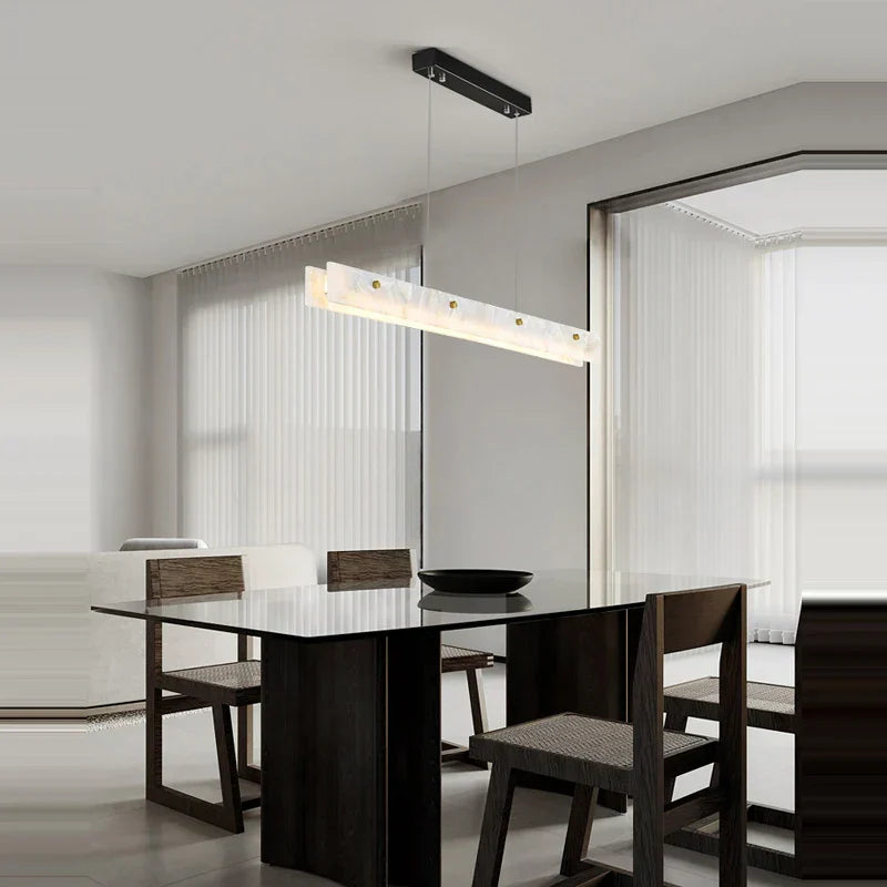 DecorBites™ Gold Chrome LED Pendant Chandelier for Dining Room Lighting