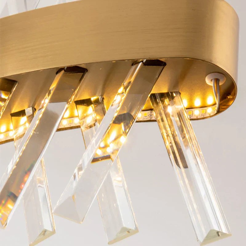 DecorBites™ Contemporary LED Crystal Chandelier for Hotel, Wedding, and Living Room