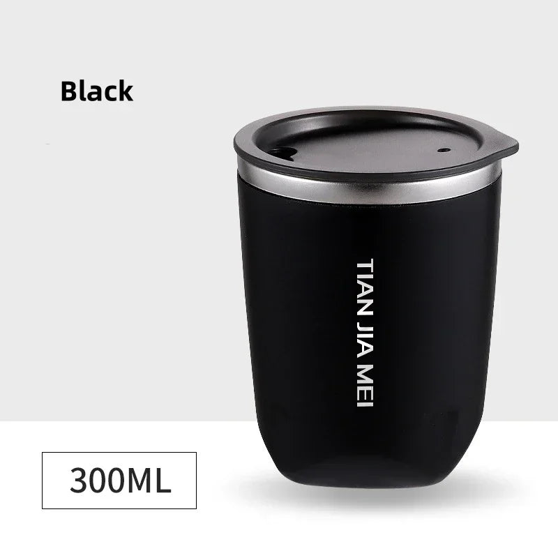 DecorBites™ 300ml Stainless Steel Vacuum Flask Thermal Travel Mug Cup