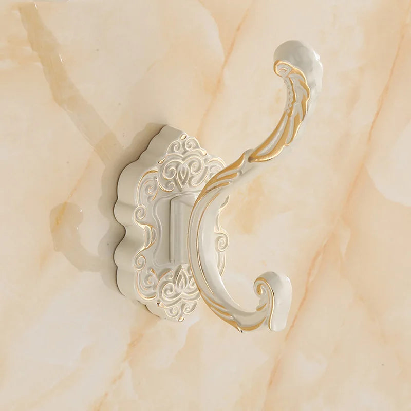 DecorBites™ Antique Bronze Wall Hooks, Clothes Towel Coat Robe Metal Hanger Rack