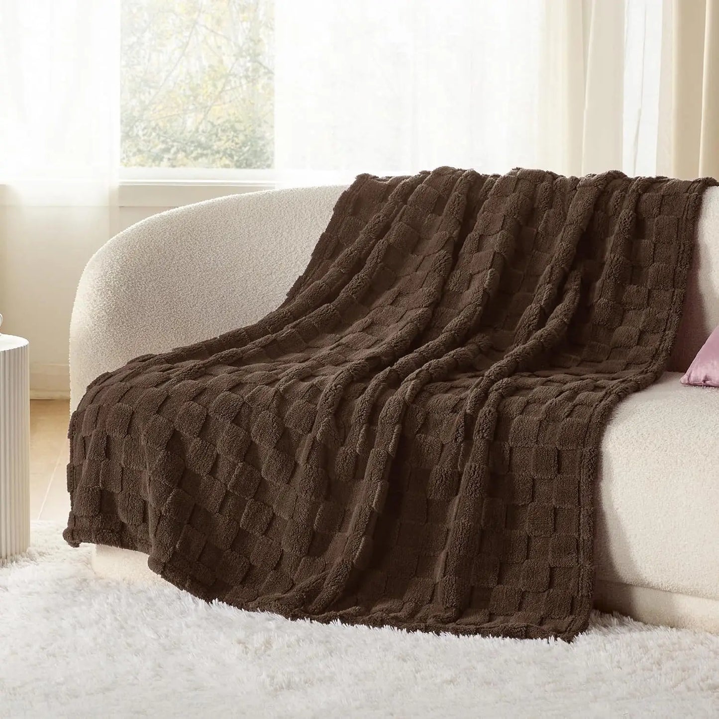 DecorBites™ Cozy Fluffy Blanket for Sofa, Chair & Outdoor - Soft & Warm Blanket
