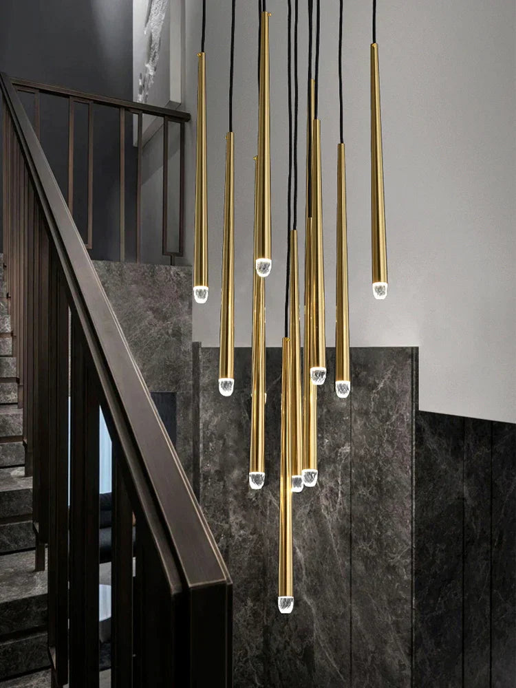 DecorBites™ Conical LED Nordic Chandelier: Modern Designer Interior Decoration Lighting