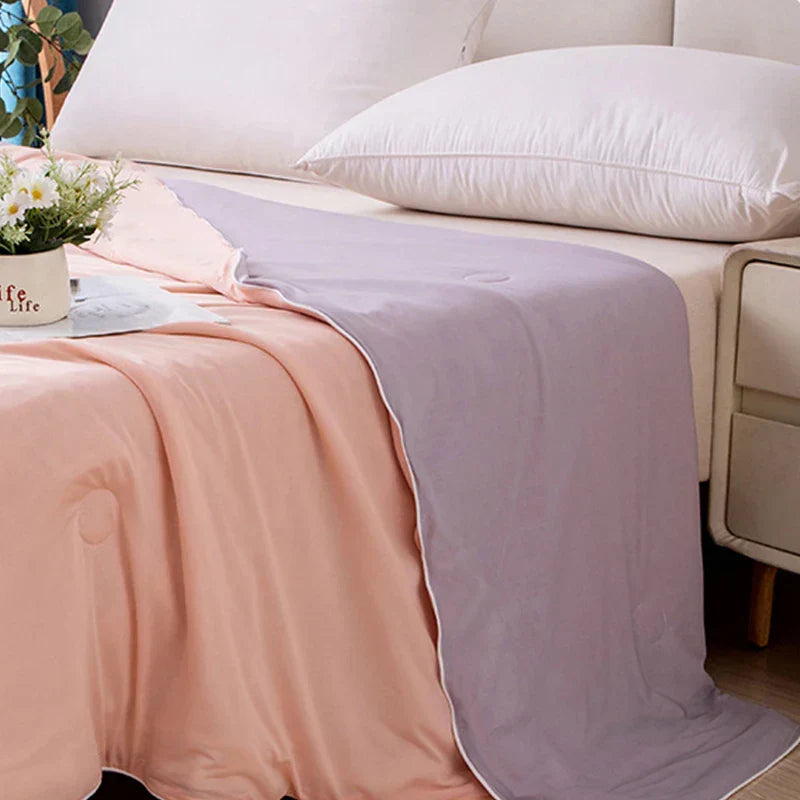 DecorBites™ Double Side Ice Cream Air Conditioning Quilt: Soft, Breathable, Machine Washable Summer Blanket