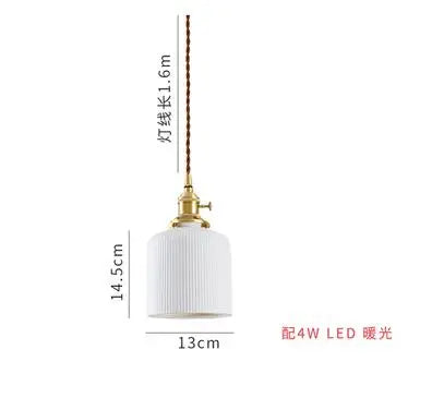 DecorBites™ Blue Glass Pendant Light for Bedroom Dinning Living Room