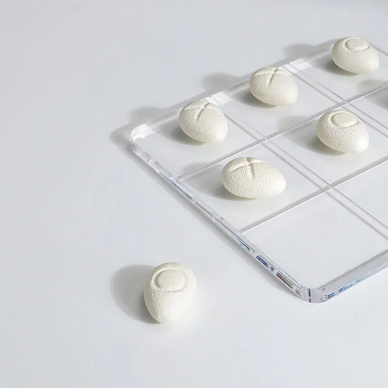Acrylic Chessboard & Resin Pebble Chess Pieces Set for Home Decor - DecorBites™