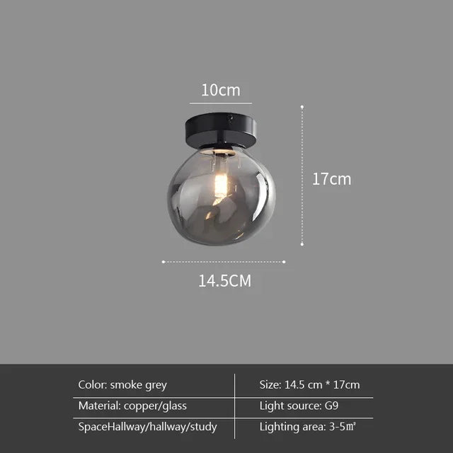 DecorBites™ LED Glass Ceiling Chandeliers for Home Indoor Lighting