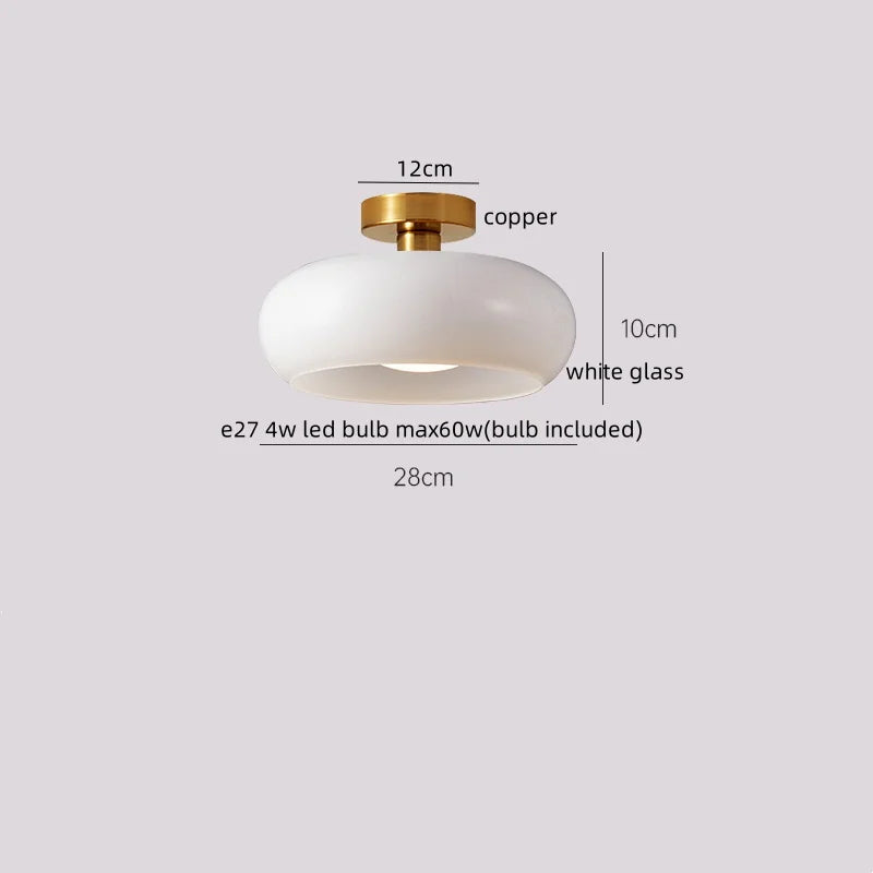 DecorBites™ LED Wicker Wood Ceiling Lights Modern Style Hallway Nordic Luminaria