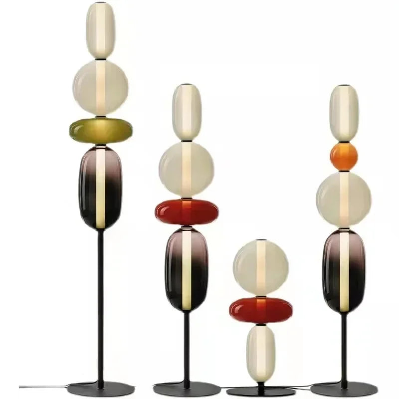 DecorBites™ Glass Floor Lamp LED Table Light - Italian Design High Quality