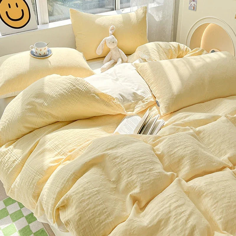 DecorBites™ Cotton Three-Layer 3Pcs Bedding Set - Soft, Breathable, and Comfortable