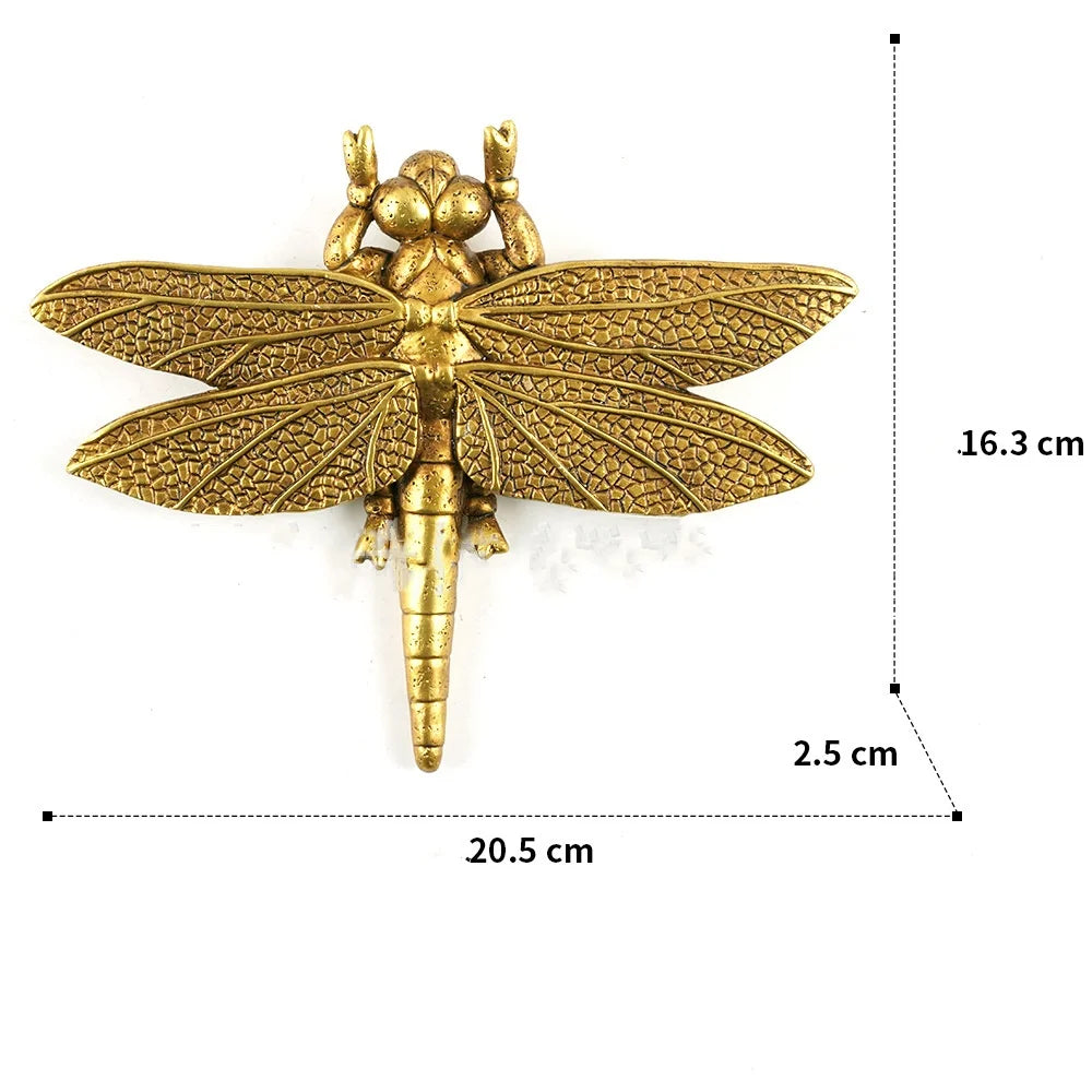 DecorBites™ Golden Bird & Butterfly Resin Wall Decoration Statues