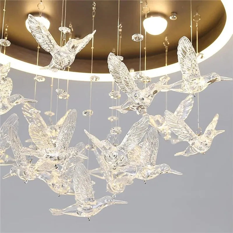 DecorBites™ Flying Bird Ceiling Light: Fashionable and Romantic Kid's Room Decor Lamp
