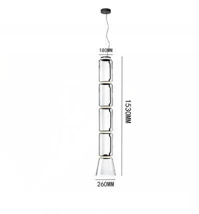 DecorBites™ Glass LED Pendant Light - Stylish and Modern Illumination for Various Spaces