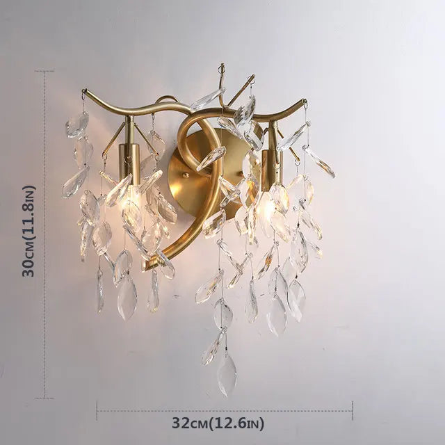 DecorBites™ Crystal Chandelier: Modern Minimalist Luxury LED Lighting for Living Room and Bedroom