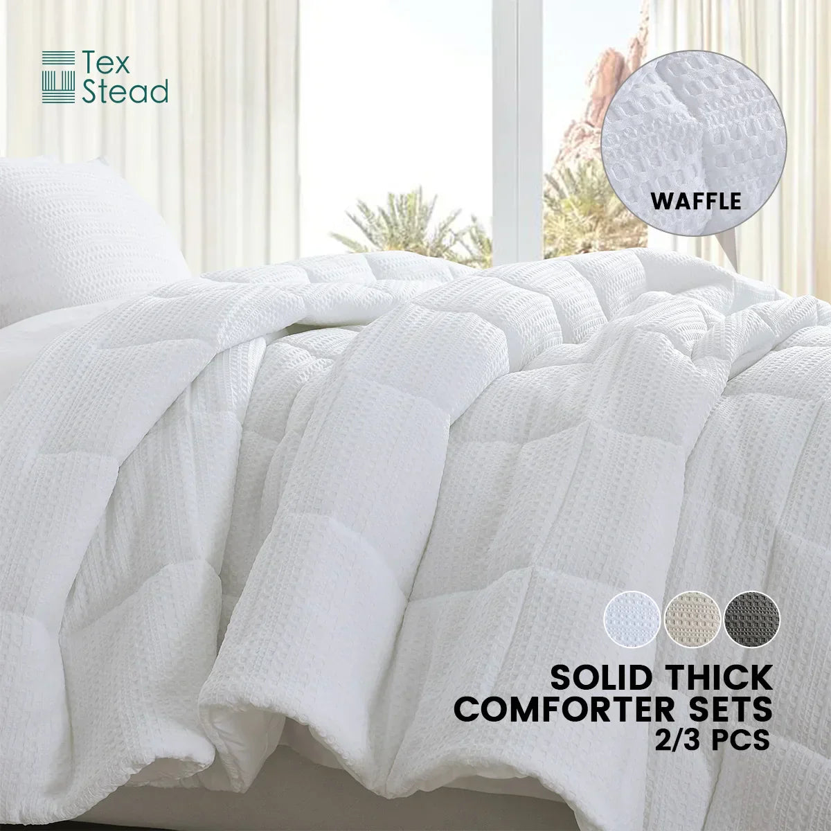 DecorBites™ All Season Bed Comforter for Winter Warmth, Machine Washable