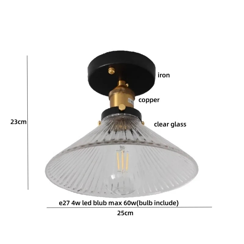 DecorBites™ Copper Canopy LED Ceiling Lamp Modern Nordic Flower Acrylic Light Fixtures