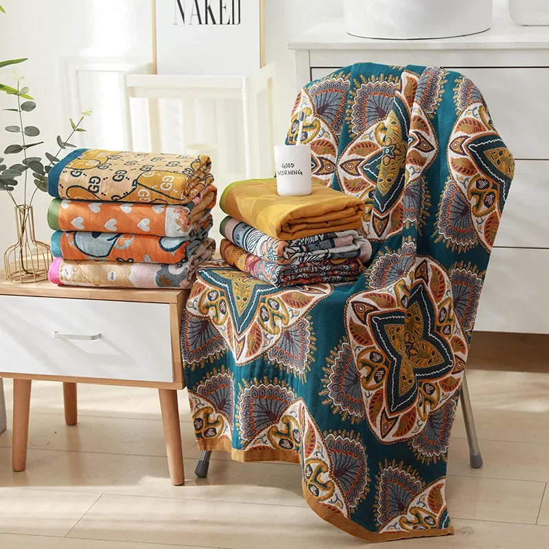 DecorBites™ Cotton Bath Towel - Soft & Absorbent 80x160cm - Large & Luxurious