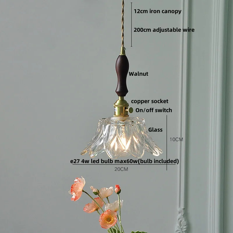 DecorBites™ Ice Cube Glass LED Pendant Light Modern Home Decor Hanging Lamp