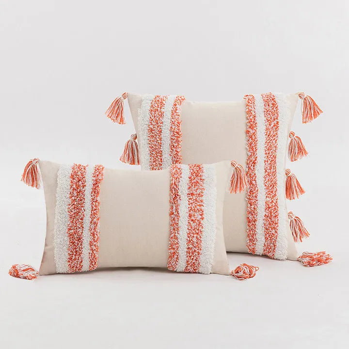 DecorBites™ Boho Style Tufted Cushion Cover for Living Room Sofa and Chair