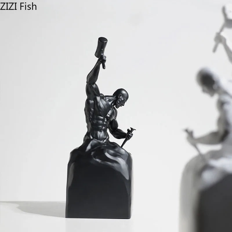 DecorBites™ Abstract Art Character Statue Resin Sculpture Desk Ornament
